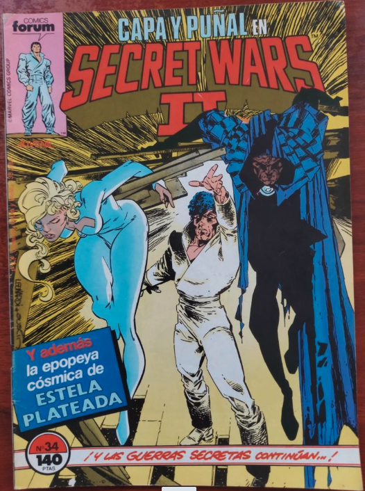 Capa y Puñal en Secret Wars 2 nº 34 - Cómics Forum - 1988