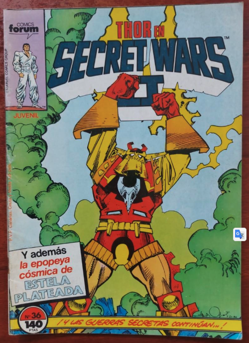 Thor en Secret Wars 2 nº 36 Cómics Forum 1988