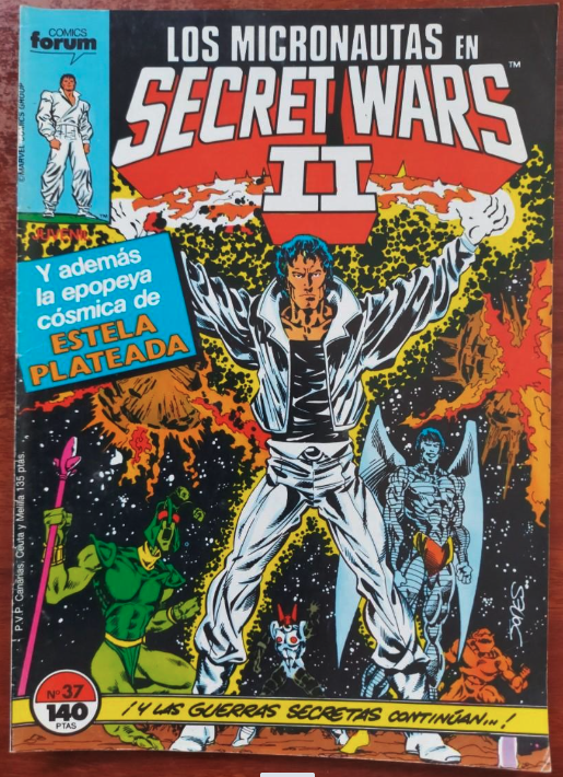 Los Micronautas en Secret Wars 2 nº 37 Cómics Forum 1988