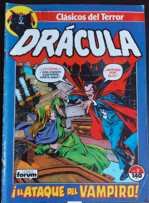 Clásicos del Terror Drácula nº 2 Cómics Forum 1988