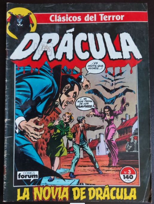 Clásicos del Terror Drácula nº 3 Cómics Forum 1988