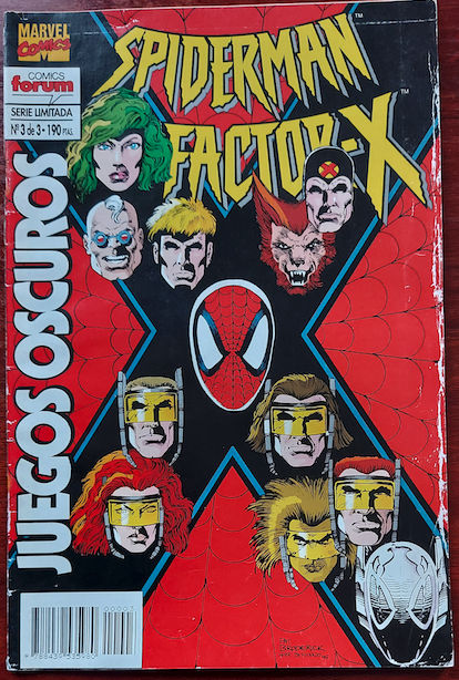 Spiderman y Factor-X Nº 3 de 3 Juegos Oscuros