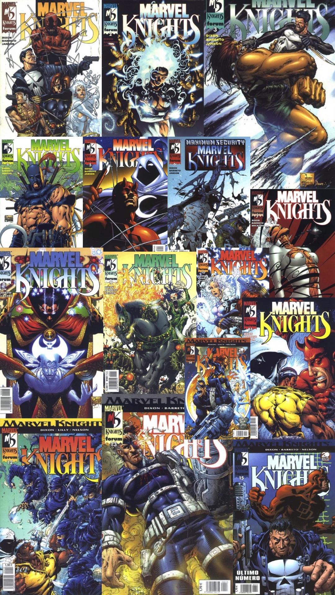 Marvel Knights Vol. 1 completa 15 tomos - Cómics Forum 2001 - 2002