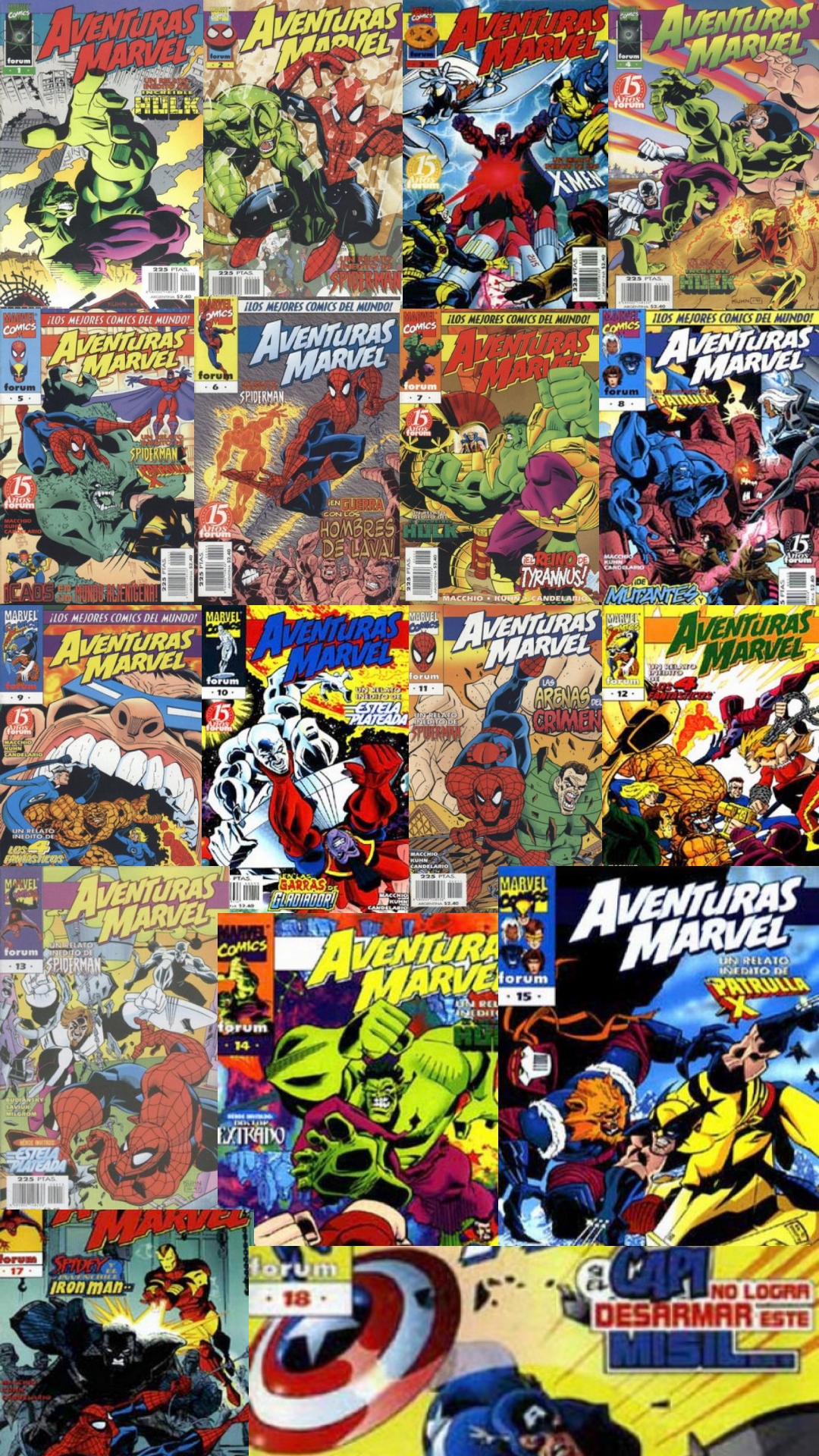 Aventuras Marvel Forum Vol. 1 - Colección Completa 18 Tomos
