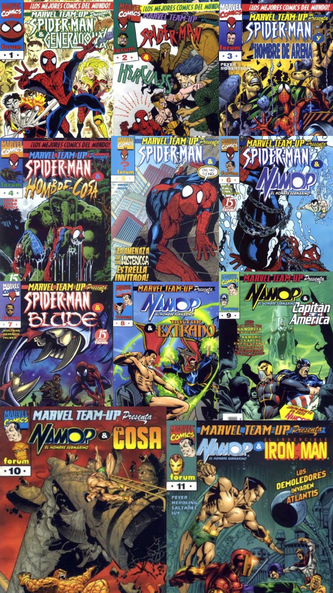 Marvel Team-Up Colección de 11 Tomos