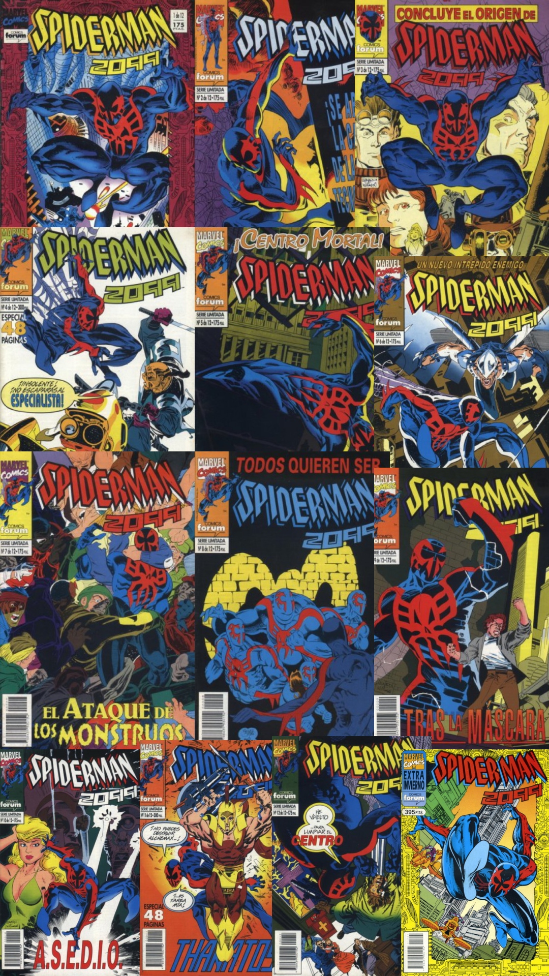 Spiderman 2099 Serie Limitada de 12 Tomos Más un Extra