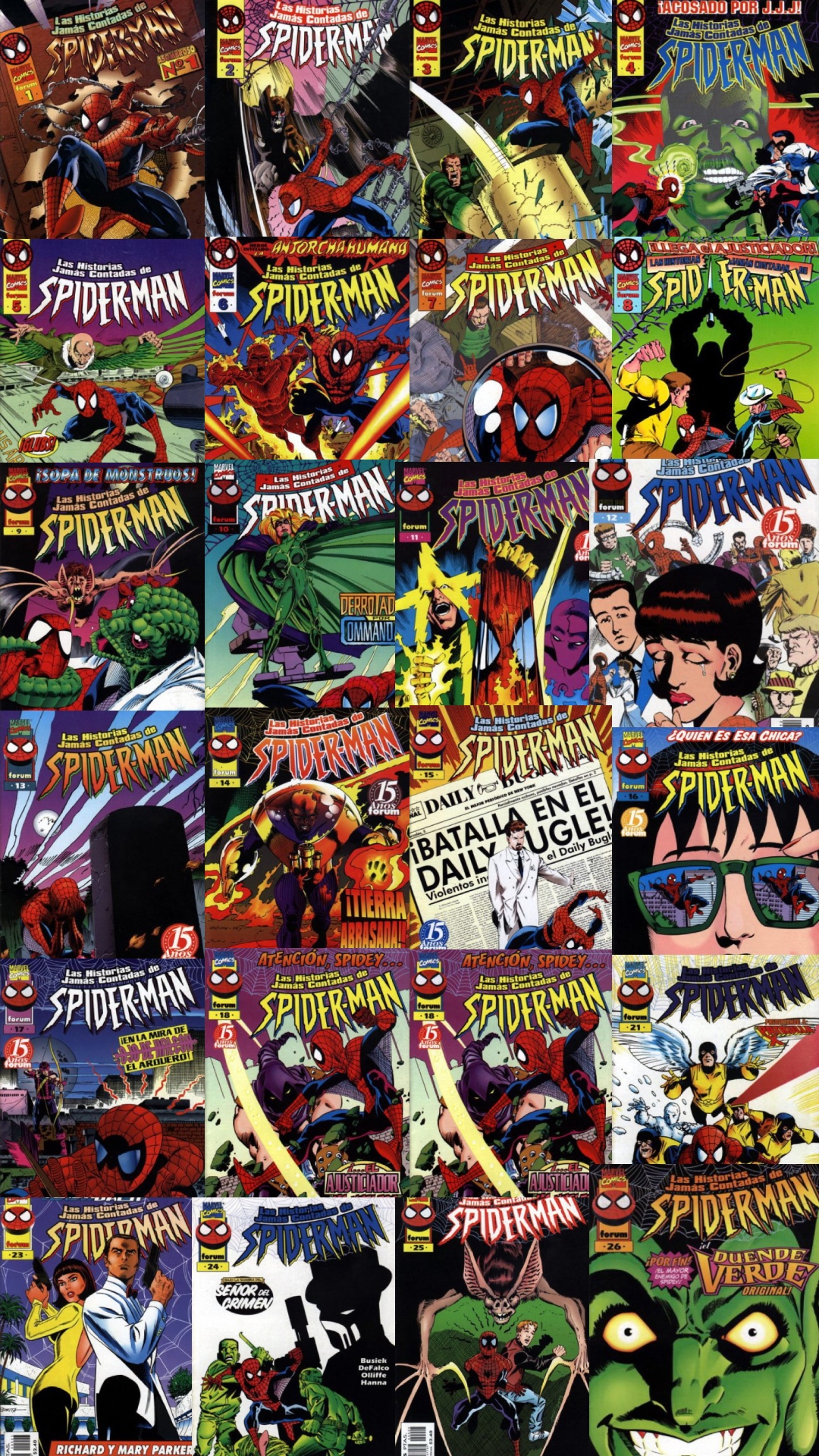 Las historias jamás contadas de Spiderman - Colección de 26 Números + 3 Extraordinarios